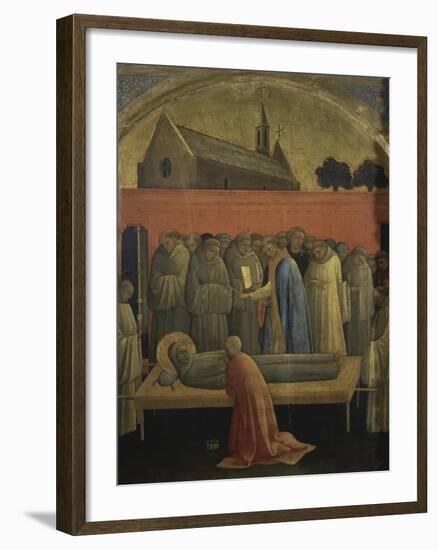 Death of St. Francis of Assisi-Lorenzo Monaco-Framed Giclee Print