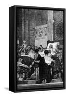 Death of St Genevieve-Jean-Paul Laurens-Framed Stretched Canvas