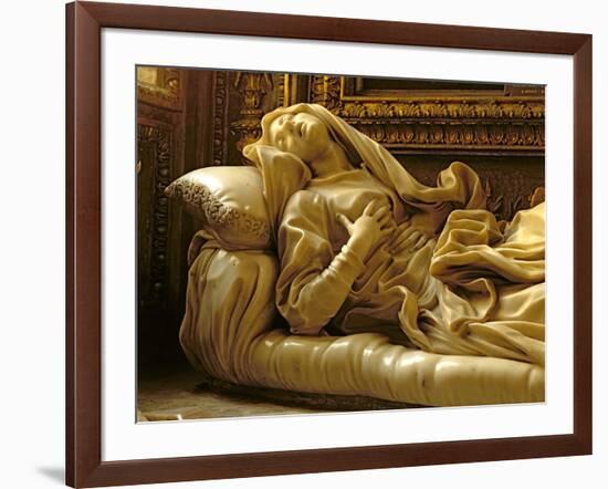 Death of the Blessed Ludovica Albertoni, from the Altieri Chapel, 1674-Giovanni Lorenzo Bernini-Framed Giclee Print