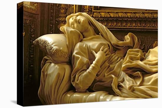 Death of the Blessed Ludovica Albertoni, from the Altieri Chapel, 1674-Giovanni Lorenzo Bernini-Stretched Canvas