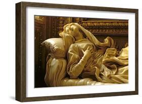 Death of the Blessed Ludovica Albertoni, from the Altieri Chapel, 1674-Giovanni Lorenzo Bernini-Framed Giclee Print