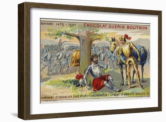 Death of the Chevalier De Bayard-null-Framed Giclee Print