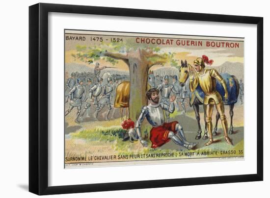 Death of the Chevalier De Bayard-null-Framed Giclee Print