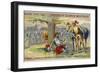 Death of the Chevalier De Bayard-null-Framed Giclee Print