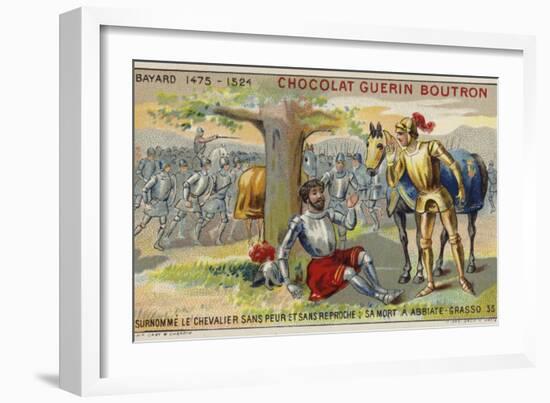 Death of the Chevalier De Bayard-null-Framed Giclee Print