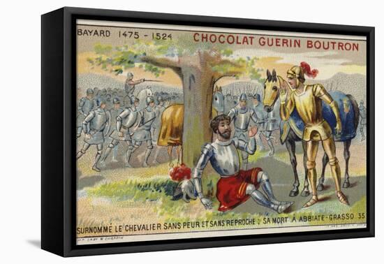 Death of the Chevalier De Bayard-null-Framed Stretched Canvas