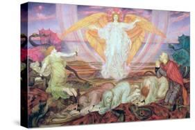 Death of the Dragon, 1914-Evelyn De Morgan-Stretched Canvas