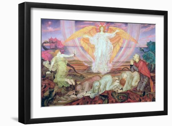 Death of the Dragon, 1914-Evelyn De Morgan-Framed Giclee Print