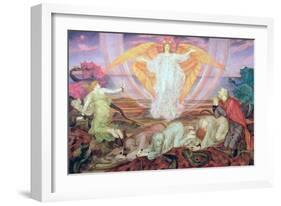 Death of the Dragon, 1914-Evelyn De Morgan-Framed Giclee Print