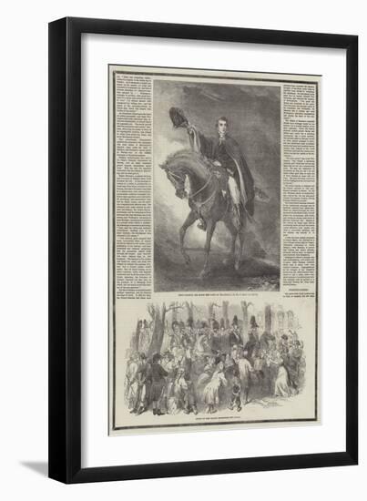 Death of the Duke of Wellington-Sir John Gilbert-Framed Giclee Print