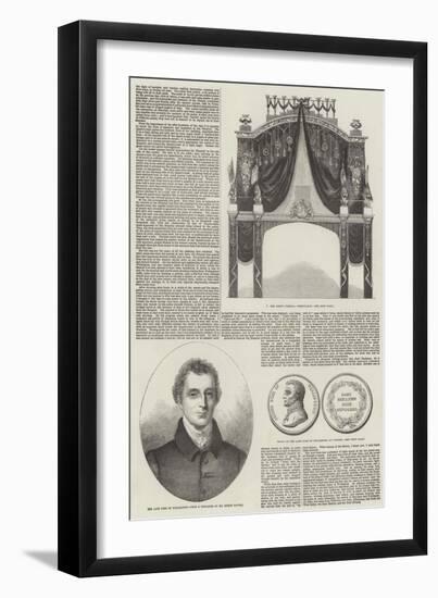 Death of the Duke of Wellington-null-Framed Premium Giclee Print