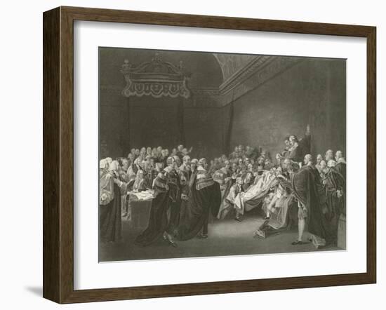 Death of the Earl of Chatham, 1778-John Singleton Copley-Framed Giclee Print