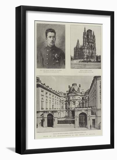 Death of the Heir-Presumptive to the Throne of Belgium-null-Framed Giclee Print