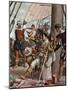 Death of the Navigator Lourenco De Almeida (Circa 1480-1508) at the Battle of Chaul, India 1508 (De-Tancredi Scarpelli-Mounted Giclee Print