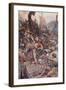 Death of the Persian Admiral at Salamis-William Rainey-Framed Giclee Print