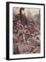 Death of the Persian Admiral at Salamis-William Rainey-Framed Giclee Print