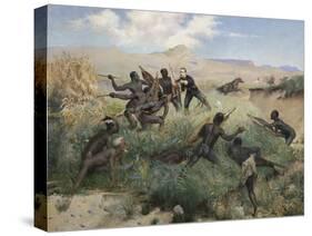 Death of the Prince Imperial in Zululand, 1 June 1879-Paul Joseph Jamin-Stretched Canvas