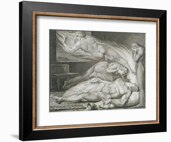 Death of the Strong Wicked Man-William Blake-Framed Giclee Print