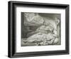 Death of the Strong Wicked Man-William Blake-Framed Giclee Print