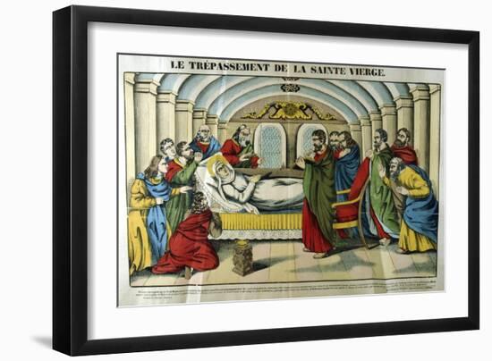 Death of the Virgin Mary, 19th Century-null-Framed Giclee Print