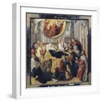 Death of the Virgin Mary - St. Matthew and St. Mark-Hugo Van Der Goes-Framed Giclee Print