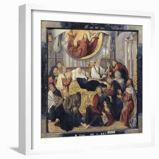 Death of the Virgin Mary - St. Matthew and St. Mark-Hugo Van Der Goes-Framed Giclee Print