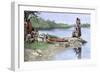 Death of Wampanoag Chief Wamsutta, or Alexander-null-Framed Giclee Print