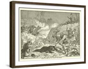 Death of Ward at the Hands of the Rebels-null-Framed Giclee Print