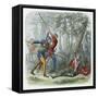 Death of Warwick the Kingmaker, Battle of Barnet, 1471 (1864)-James William Edmund Doyle-Framed Stretched Canvas