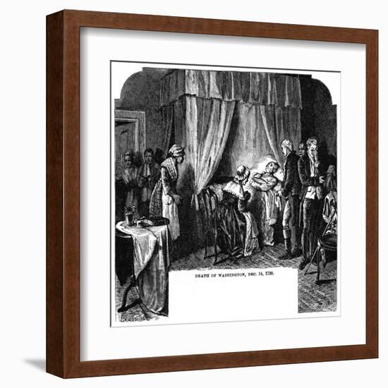 Death of Washington-null-Framed Art Print