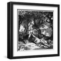 Death of William Rufus-null-Framed Art Print