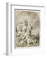 Death on a Pale Horse, C.1775 (Pen and Black Ink on Wove Paper)-John Hamilton Mortimer-Framed Giclee Print