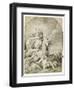 Death on a Pale Horse, C.1775 (Pen and Black Ink on Wove Paper)-John Hamilton Mortimer-Framed Premium Giclee Print