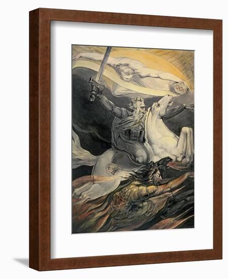 Death on a Pale Horse, C.1800-William Blake-Framed Giclee Print