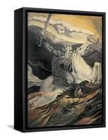 Death on a Pale Horse, C.1800-William Blake-Framed Stretched Canvas