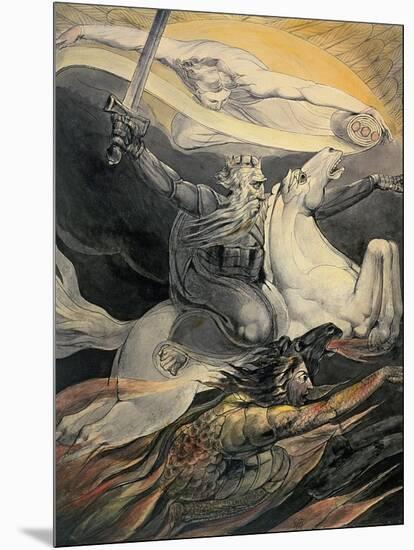 Death on a Pale Horse, C.1800-William Blake-Mounted Giclee Print