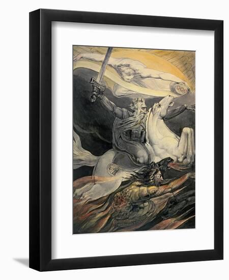 Death on a Pale Horse, C.1800-William Blake-Framed Premium Giclee Print