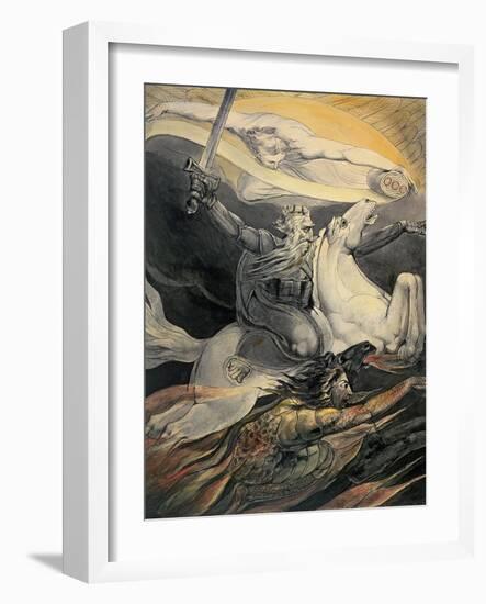 Death on a Pale Horse, C.1800-William Blake-Framed Giclee Print