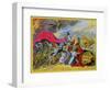 Death or Liberty! Or, Britannia and the Virtues of the Constitution in Danger of Violation-George Cruikshank-Framed Giclee Print