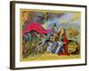 Death or Liberty! Or, Britannia and the Virtues of the Constitution in Danger of Violation-George Cruikshank-Framed Giclee Print