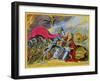 Death or Liberty! Or, Britannia and the Virtues of the Constitution in Danger of Violation-George Cruikshank-Framed Giclee Print