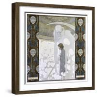 Death Personified as the Grim Reaper-Heinrich Lefler-Framed Photographic Print