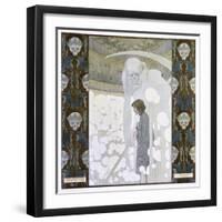 Death Personified as the Grim Reaper-Heinrich Lefler-Framed Photographic Print