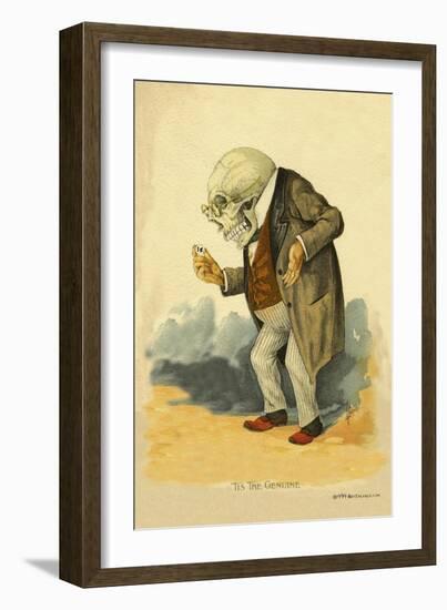 Death Pinching Every Penny-F. Frusius M.d.-Framed Art Print