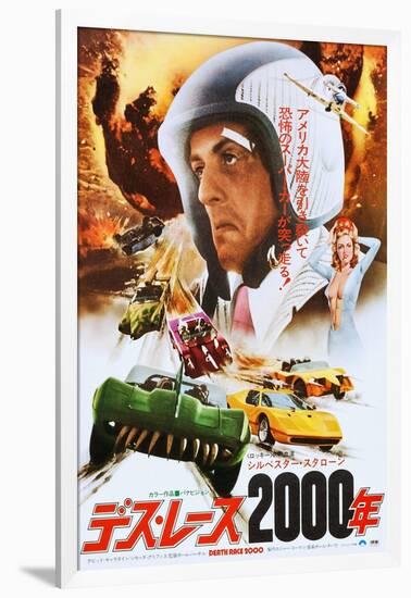 Death Race 2000, Japanese Poster Art, Sylvester Stallone, 1975-null-Framed Art Print