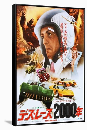 Death Race 2000, Japanese Poster Art, Sylvester Stallone, 1975-null-Framed Stretched Canvas