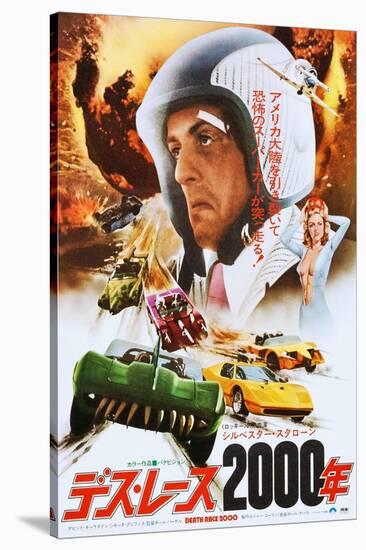 Death Race 2000, Japanese Poster Art, Sylvester Stallone, 1975-null-Stretched Canvas