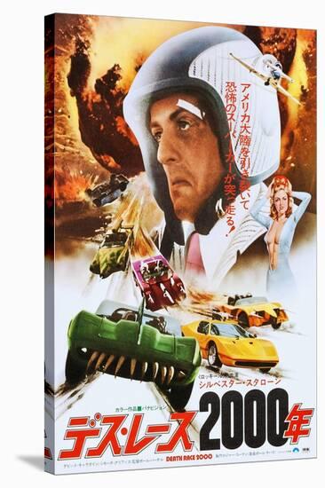 Death Race 2000, Japanese Poster Art, Sylvester Stallone, 1975-null-Stretched Canvas