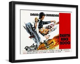 Death Race 2000, Simone Griffeth, David Carradine, 1975-null-Framed Art Print