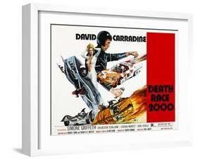 Death Race 2000, Simone Griffeth, David Carradine, 1975-null-Framed Art Print